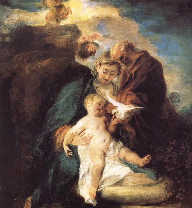 Jean antoine Watteau The rest in the flight to Egypt France oil painting art